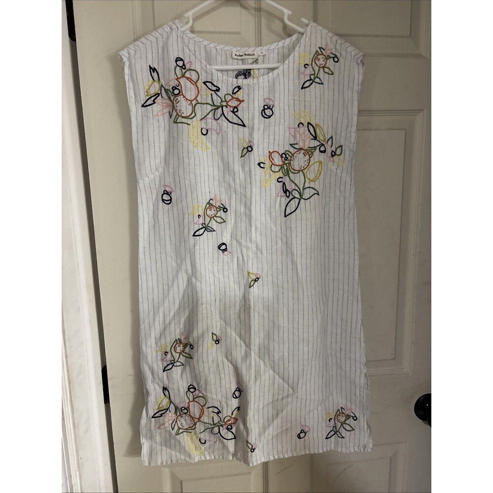 Roberta Roller Rabbit Embroidered Cover-Up Mini Dress Size XS